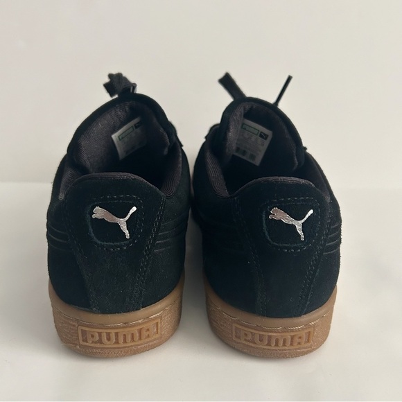Puma Black Suede Classic Debossed Q4 Shoes - Picture 3 of 7